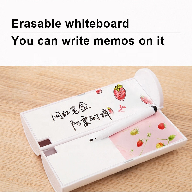 Pencil Case Stationery Box Pen Holder High Tech Multifunction Japanese School Pencil Bag With Calculator Mirror Large Capacity