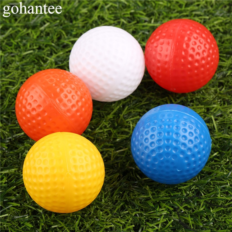 Gohantee nyhet gummi golfbollar 6 sorters mönster golfbollar liknande rugby fotboll sport mästare golfbollar
