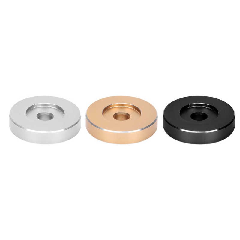 Adaptateur de platine pour enregistrement, 45 tr/min, grand trou, feuille de Conversion, vinyle noir, pince adaptateur pour la plupart des enregistrements à grands trous