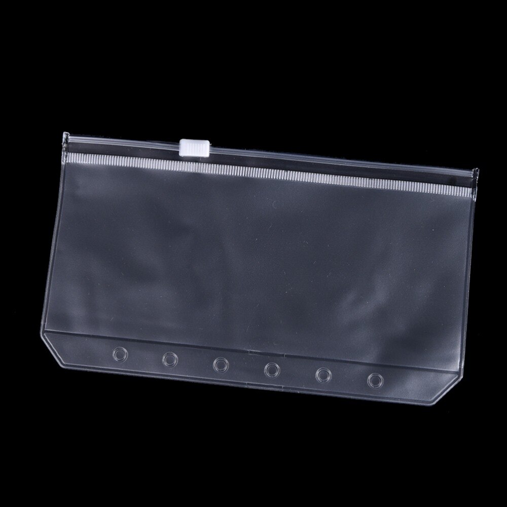 1 Uds., organizador de agenda de viajero, bolsa con cremallera, productos archivadores A5/A6/A7, accesorios de viaje transparentes