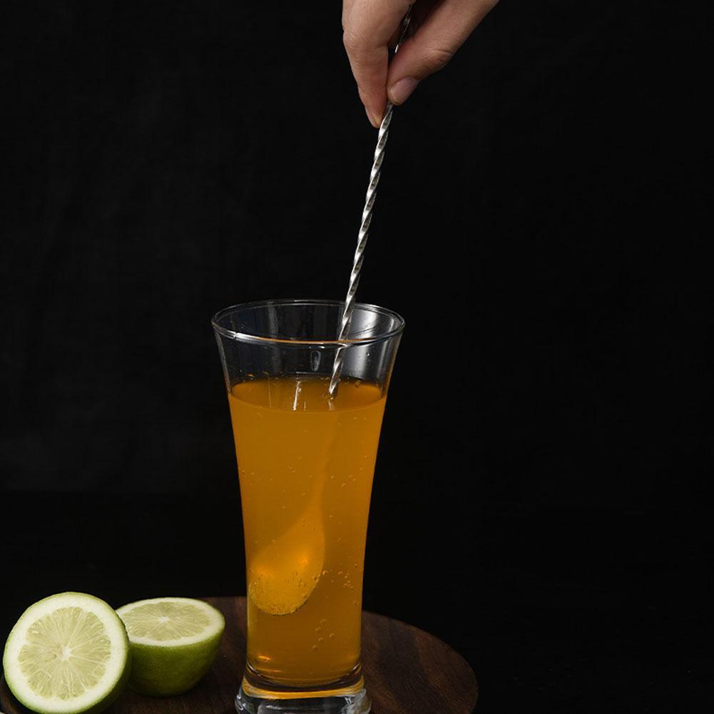 Cocktail Drink Mixer cucchiaio agitatore Bar baristi intrecciati stoviglie Shaker miscelazione cucina goccia d'acqua acciaio pregiato
