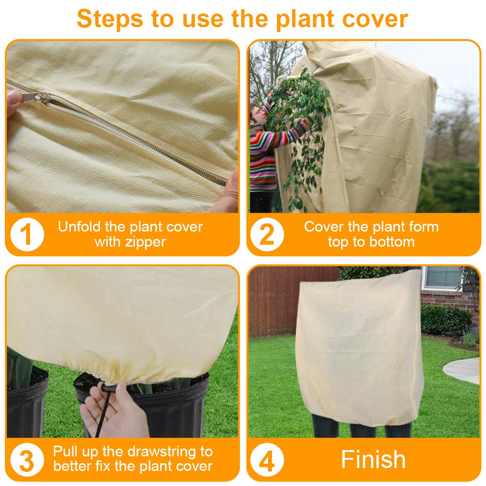 Plant cover winter warm cover tree shrub plant protection bag garden plant antifreeze small tree winter plant protection bag LA