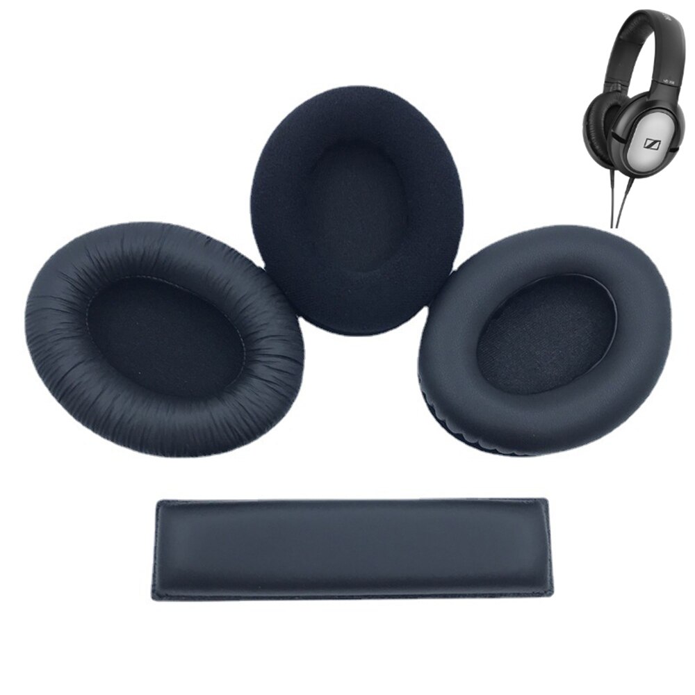 For Sennheiser HD201 HD201S HD180 HD206 Earmuffs Headband Protective Cover Sponge Ear Pad Headphone Accessories