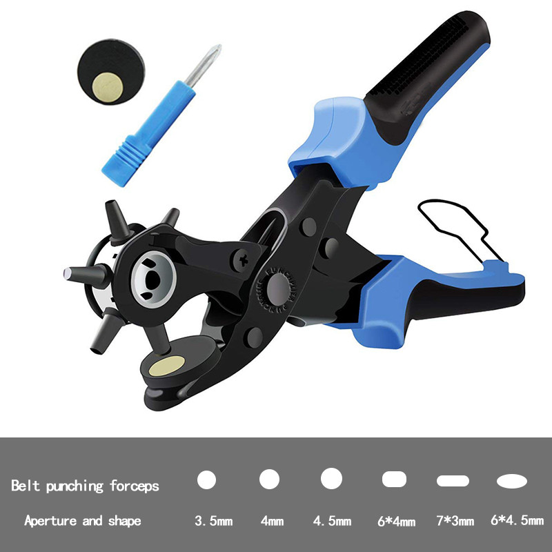 Eyelet and Eyelet Puncher Tool Scrapbook Kit DIY Manual Tools Kit Belt Hole Punch Plier Set for Belts Watch Bands Straps DIY