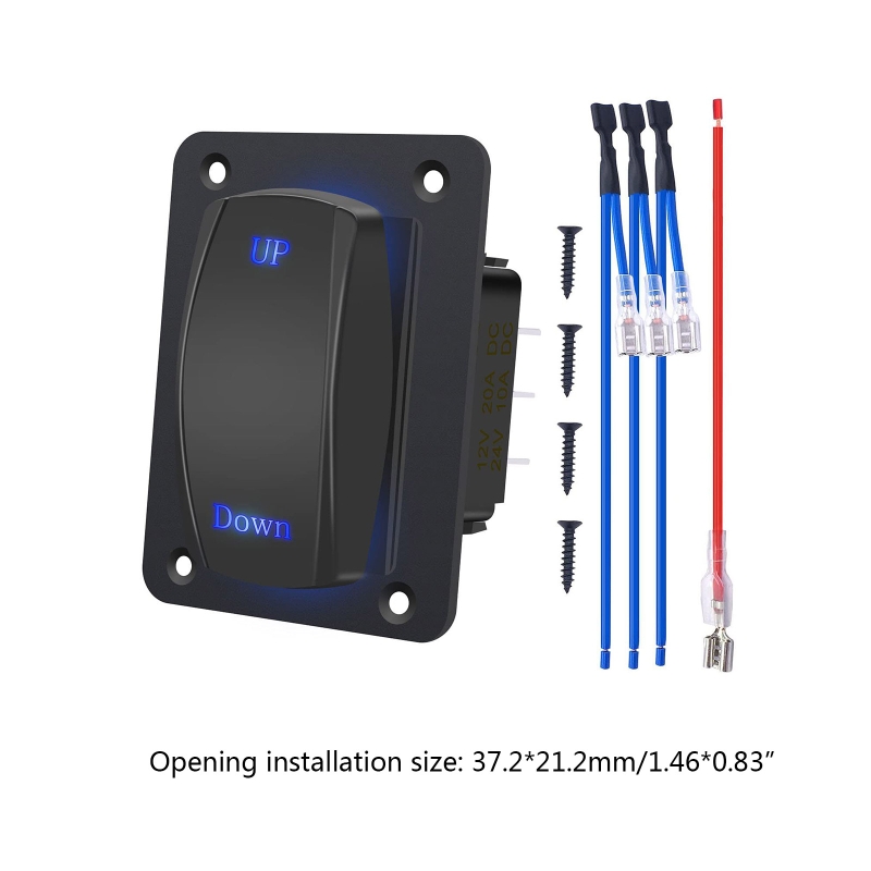 Aan-uit Schakelaar Panel Usb Slot Socket 12V 20A/24V 10A Rocker Schakelaars Toggle Voor Auto suv Marine Rv Camper Waterdichte