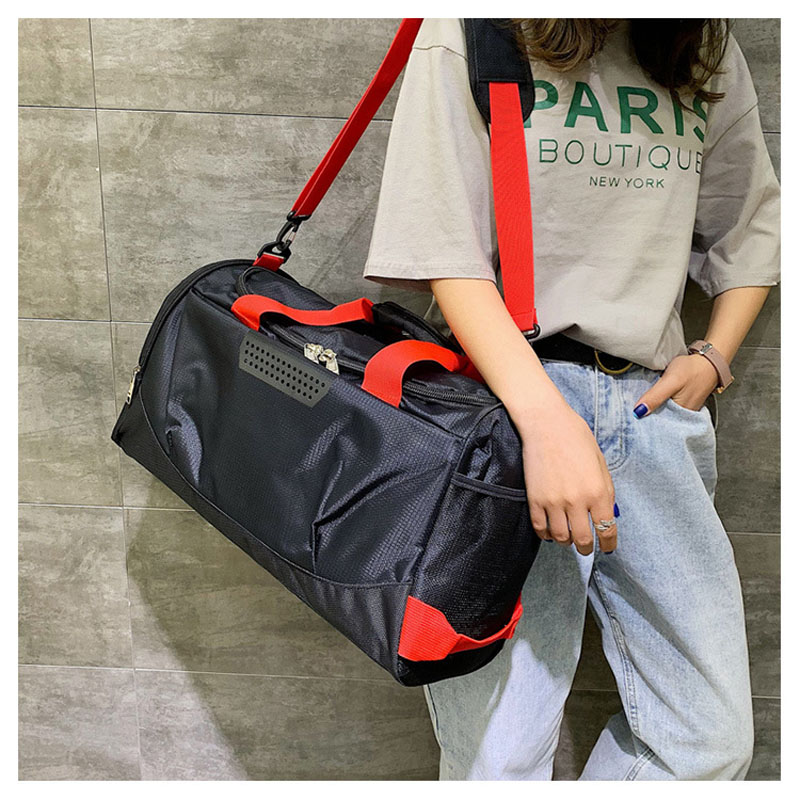 Sporttas Waterdichte Sporttas Polyester Mannen/Vrouwen Grote Capaciteit Packable Sporttas Voor Schoenen Opslag Rugzak, T-8037