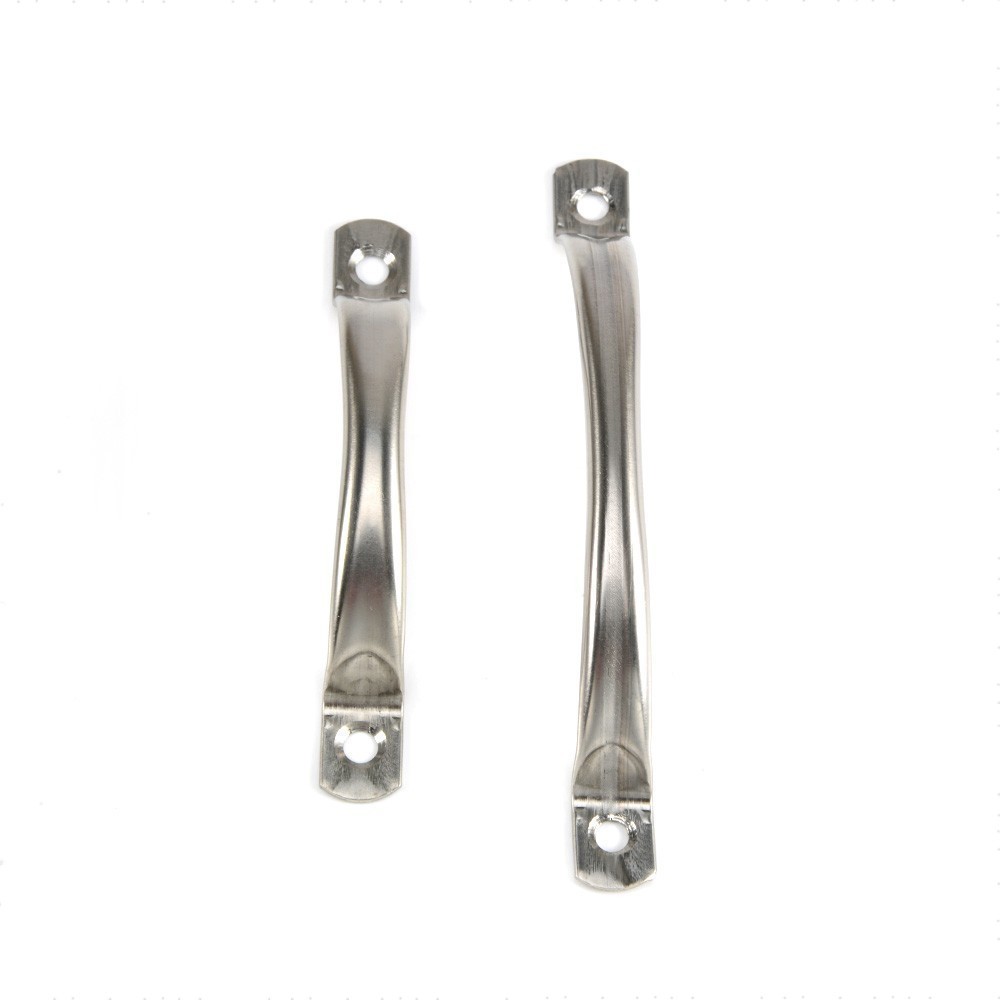 Tiradores de puerta de acero inoxidable para armario, pomos plateados para cajón de cocina, 63mm, 79mm, 104mm, 125mm, estilo antiguo, 2 uds.
