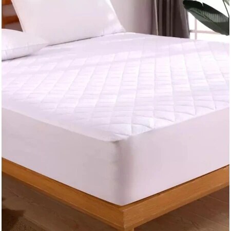 100 COTTON FİTTED KAPİTONE BED PROTECTOR MATTRESS PAD 8 DIFFERENT SIZE 431370744