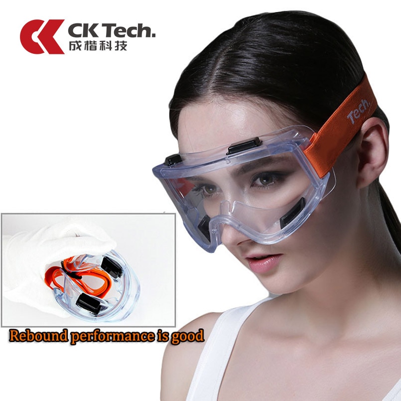 CK Tech.Safety Goggles Windproof Anti-sand Anti-fog Work Eyeglasses Transparent Anti-impact Industrial Labor Protective Glass