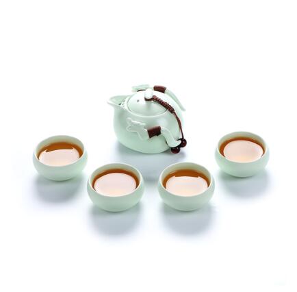 Théière en céramique gaiwan tasse à thé pour puer | Théière chinoise, service à thé portable, verres: Style G