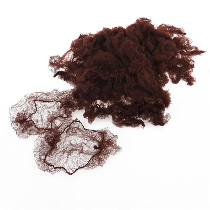 50 stk hårnet parykker usynlig elastisk kant mesh hår styling hårnet bløde linjer til dans sporting hårnet parykker vævning