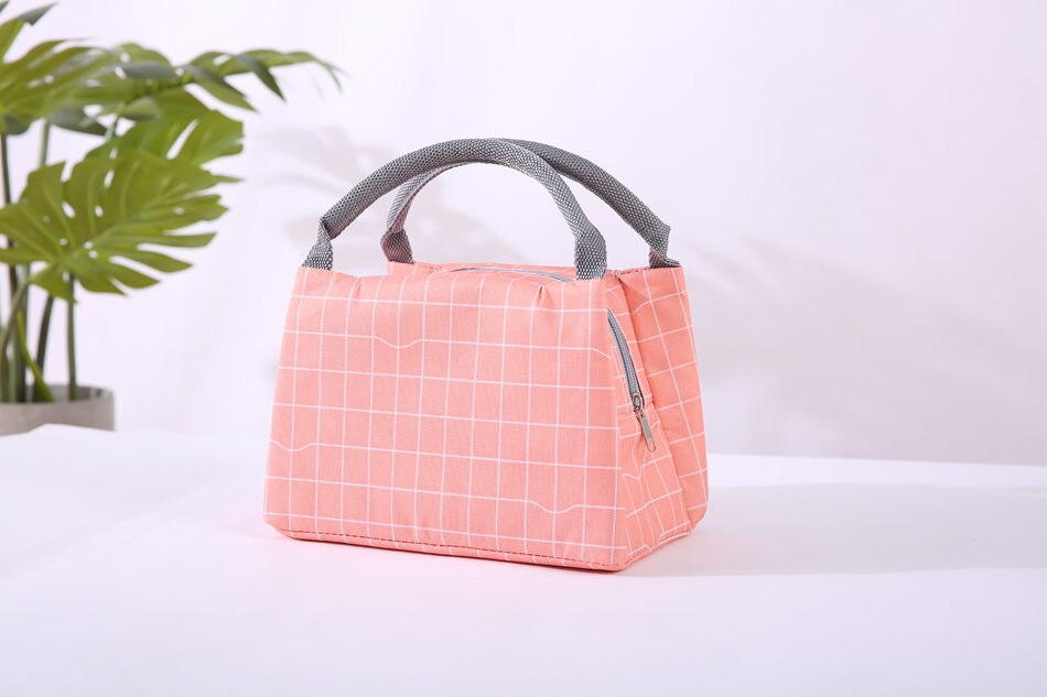 Animal flamingo almoço sacos feminino portátil funcional lona listra isolado comida térmica piquenique crianças refrigerador lancheira saco tote: 5