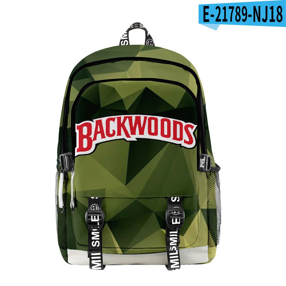 Backwoods 3d Printed Backpack School Student Casual Book Backpack Laptop Bag: R