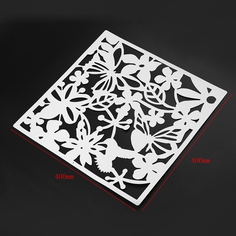 4 Pieces Screen for Living Room Hanging Screen Curtain of Room in Polyethylene Partition of Room White 40 x 40cm