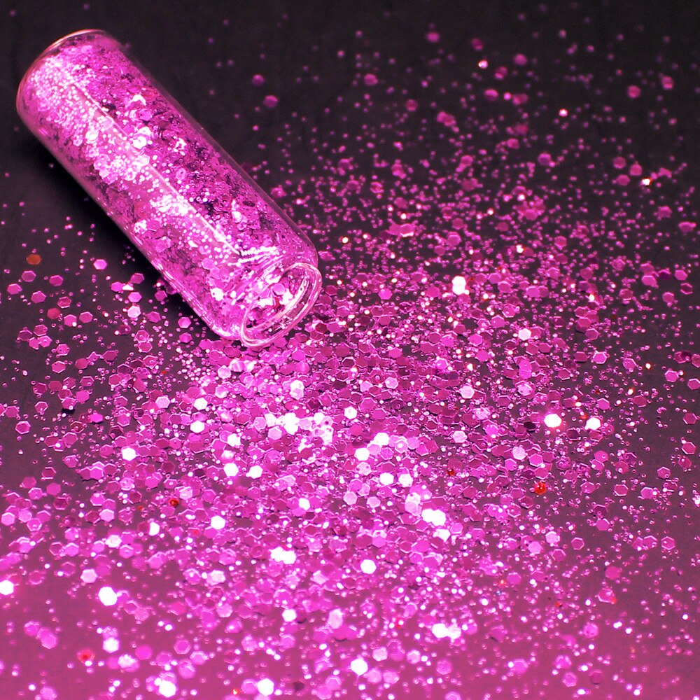 1 flaske dyb guld holografiske pailletter glitter shimmer diamant 12 farver eye shiny skin highlighter ansigt krop glitter festival: 8