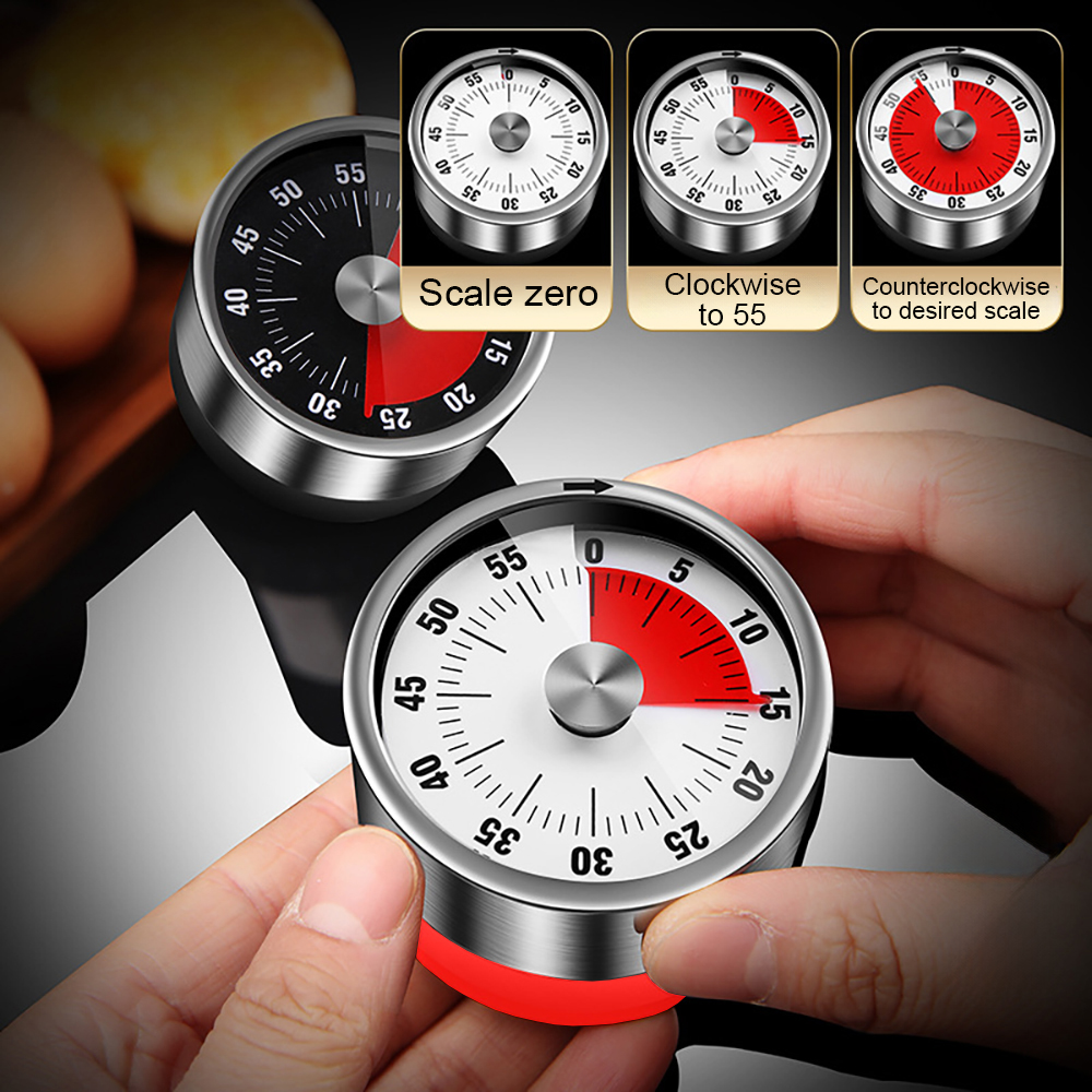 1pc Visuelle Timer Mechanische Countdown-Timer Küche Klassenzimmer Backen Uhr für Unterricht Treffen Cookin Arbeiten