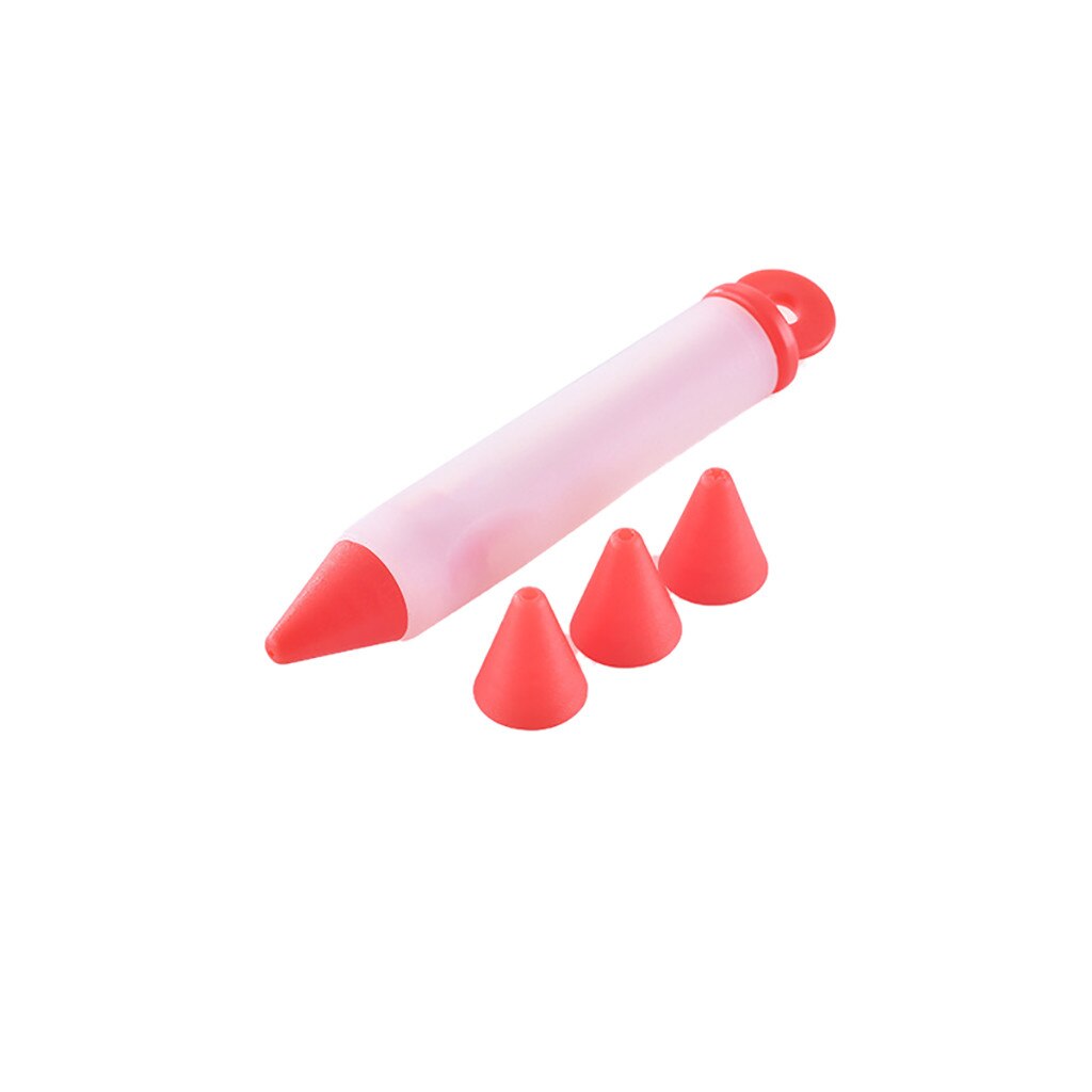 Stylo d'écriture alimentaire en Silicone, douilles de pâtisserie, outil de cuisine, outils de décoration de chocolat, moule à gâteau, tasse à crème # W2G: D