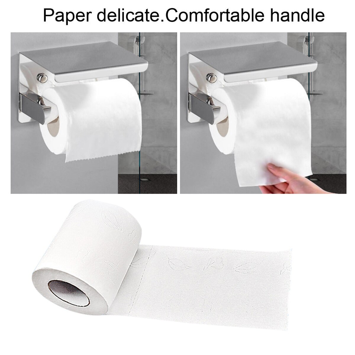 Home Bath Paper Bath Toilet Roll Paper Toilet Paper White Toilet Paper Toilet Roll Tissue Roll 12 Roll 4Ply Paper Towels Tissue