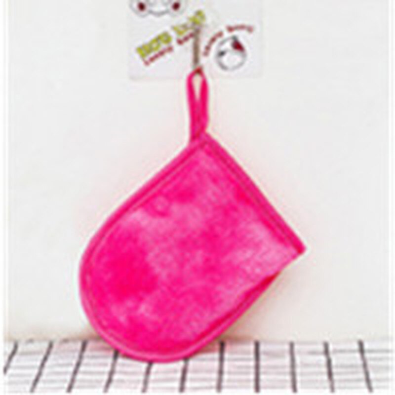 Genanvendelig mikrofiber ansigtsklud ansigtshåndklæde naturlig antibakteriel beskyttelse makeup remover 40*17cm rensende skønhedsvaskeværktøjer: Rose