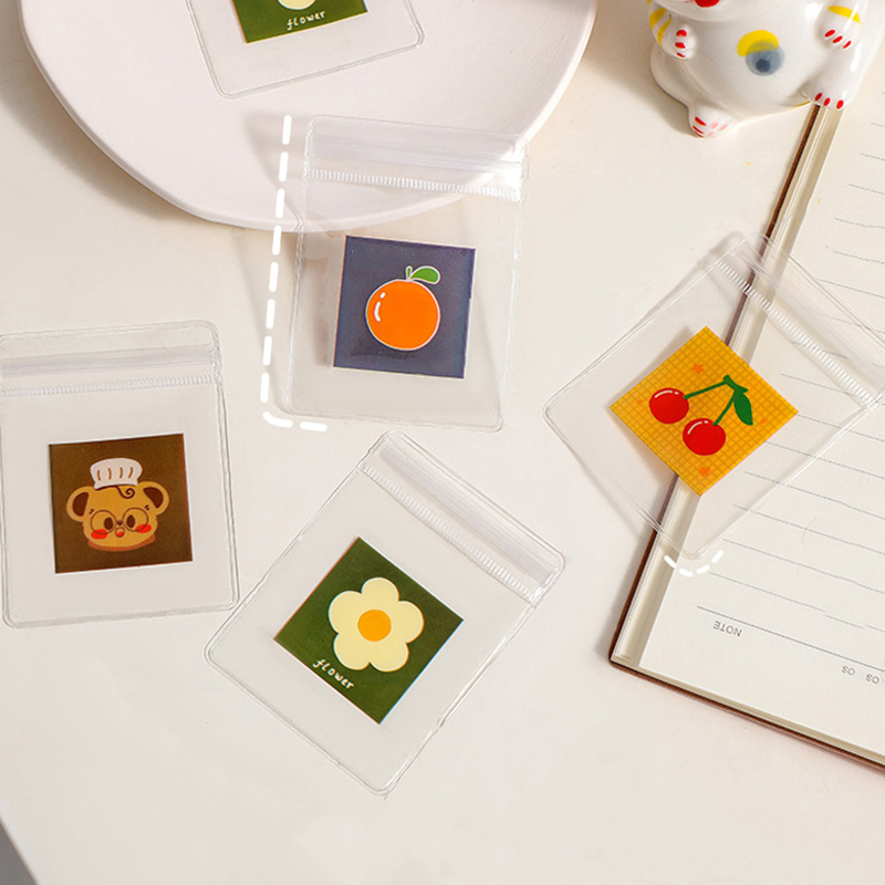 Sacchetti per gioielli in PVC trasparente da 20 pezzi sacchetti sacchetto di immagazzinaggio carino anti-ossidazione per orecchini collana braccialetto Schermo sacchetto di imballaggio