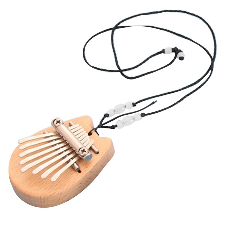 Mini Piano à Pouce Kalimba 8 Touches En Bois - Instrument De Poche Pour Débutants, Enfants, Adultes, Cadeau