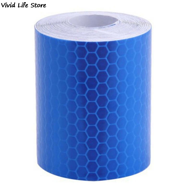 Tira de pegatinas de advertencia para coche, Reflector de luz de advertencia pegatina protectora, película reflectante, de seguridad reflectante, 100cm X 5cm