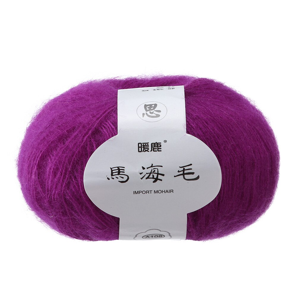 Mohair fil pas cher fil à tricoter doux Mohair tricot laine fil bricolage châle écharpe Crochet fil fournitures pour tricoter pull chaussette: M