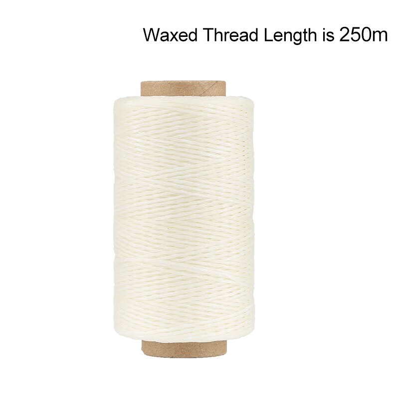 LMDZ 250m Leder Gewachst Faden Leder NäHenne Nähen Nadeln Kupfer Bohren Ahlen Verfolgung Rad Garn Schere für DIY Handwerk: Typ 4