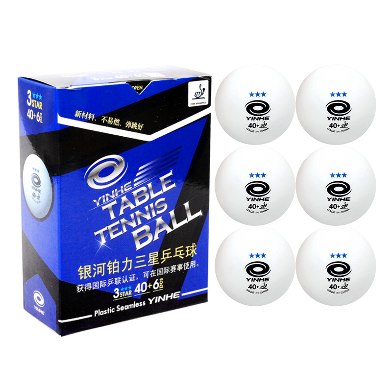 Yinhe galaxy 3 Sterne Weißen Kugeln 40 + Neue Materialien Kunststoff Nahtlose Ping Pong Bälle Offizielle Ball von Welt Spiele