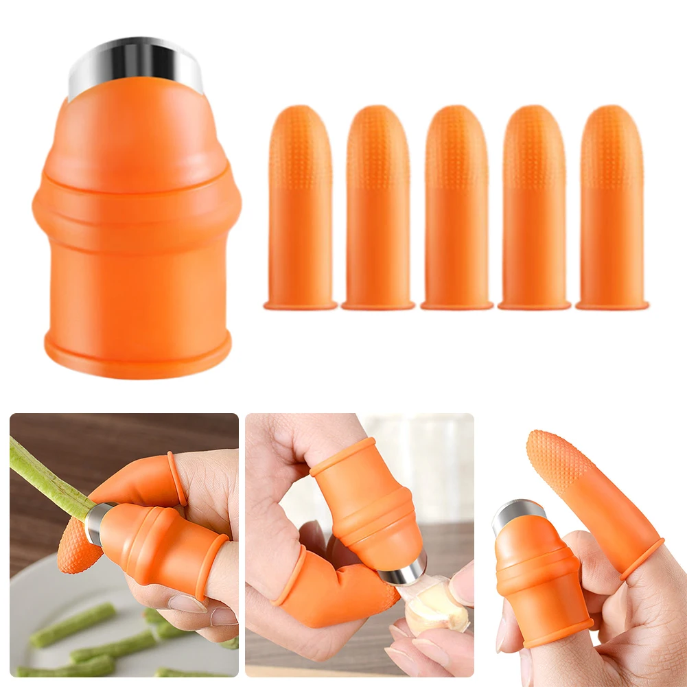 Silicone Thumb Knife Set Fruit and Vegetable Picking Potted Plants Trim Gardening Trim Tool for Picking Plant Fruit Vegetable