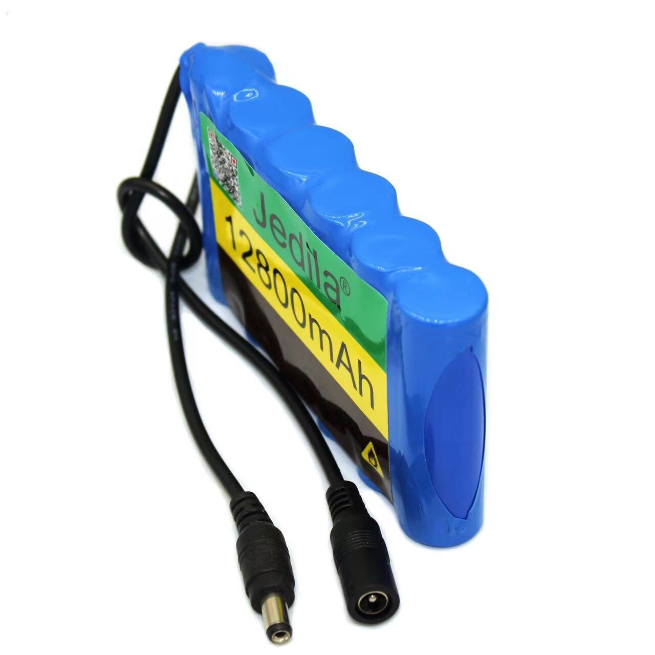 .Portable Super 12V 12800mah battery Rechargeable Lithium Ion battery pack capacity DC 12.6v 12.8Ah CCTV Cam Monitor..