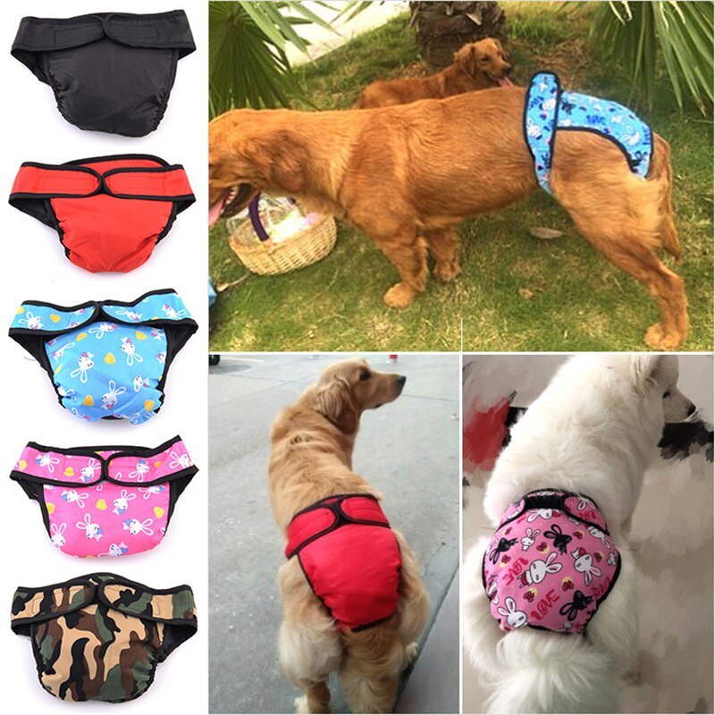 Hond Fysiologische Broek S-XL Luier Sanitaire Wasbare Vrouwelijke Hond Shorts Slipje Menstruatie Ondergoed Slips Jumpsuit Voor Hond