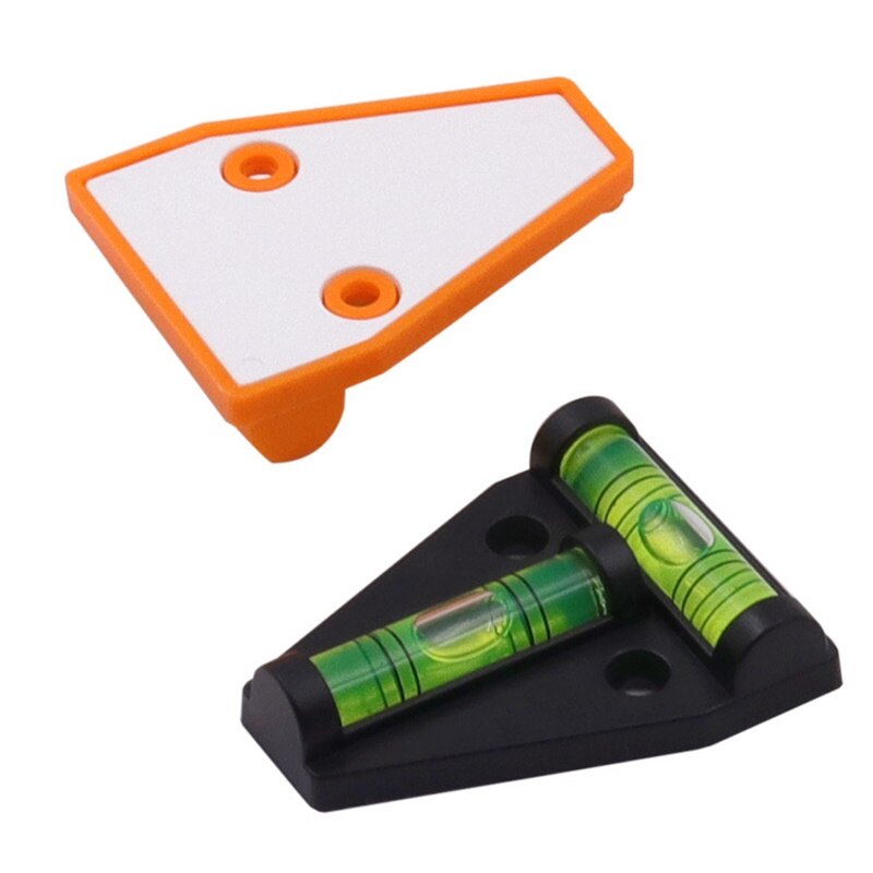 Triangular T-type Level Two Ways Mini Spirit Level Measurement Instrument T-type Spirit Level Bubble Four Styles Mounting Holes