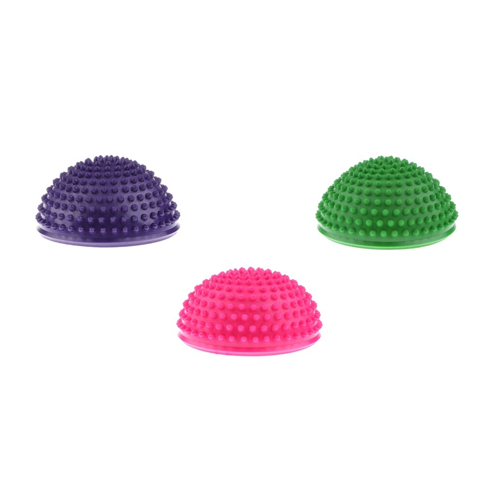 3 Stuks Egel Styled Balans Pod Half Ball Fysieke Fitness Oefening Balans Trainner Voor Kids & Volwassenen