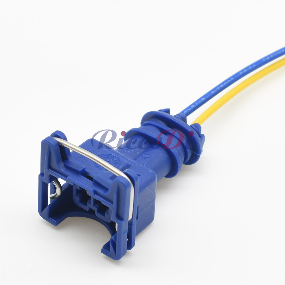 1 set 2-pins EV1 auto-brandstofinjector-stekkerconnector Junior Power Timer JPT Jetronic-kits 282189 -1 Voor auto groen blauw geel grijs: WIT