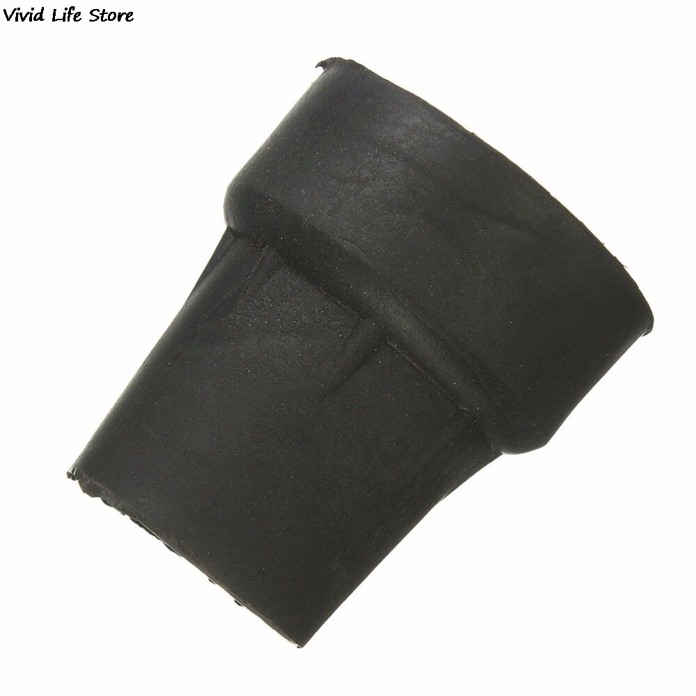 Cubierta de goma de 19mm para bastón de senderismo, almohadilla de Muleta de caña, de Metal resistente, 1 unidad