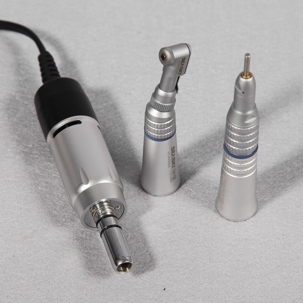 Dental Electric Micromotor Polisher Kit – Marathon – With Contra Angle & Straight Handpiece – 110V