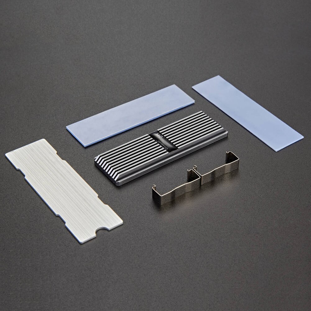 M .2 ssd nvme kjøleribbe kjøleribbe  m2 2280 ssd harddisk aluminium kjøleribbe med termisk pute til ssd pc termisk gass