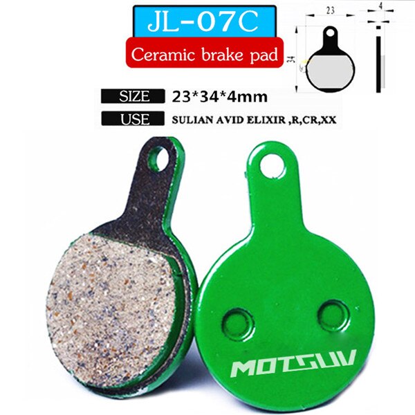 Motsuv 4 par cykel keramik skivebremseklodser til mtb hydraulisk skivebremse shiman 0 sram avid hayes magura formula cykelklodser: 07c 4 par keramik