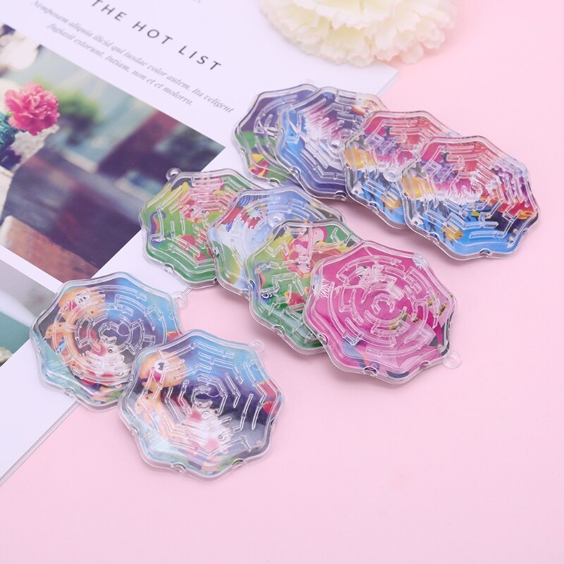 10Pcs Magic Achthoek Puzzel Speed Labyrint Spoor Doolhof Speelgoed Voor Kinderen Kids