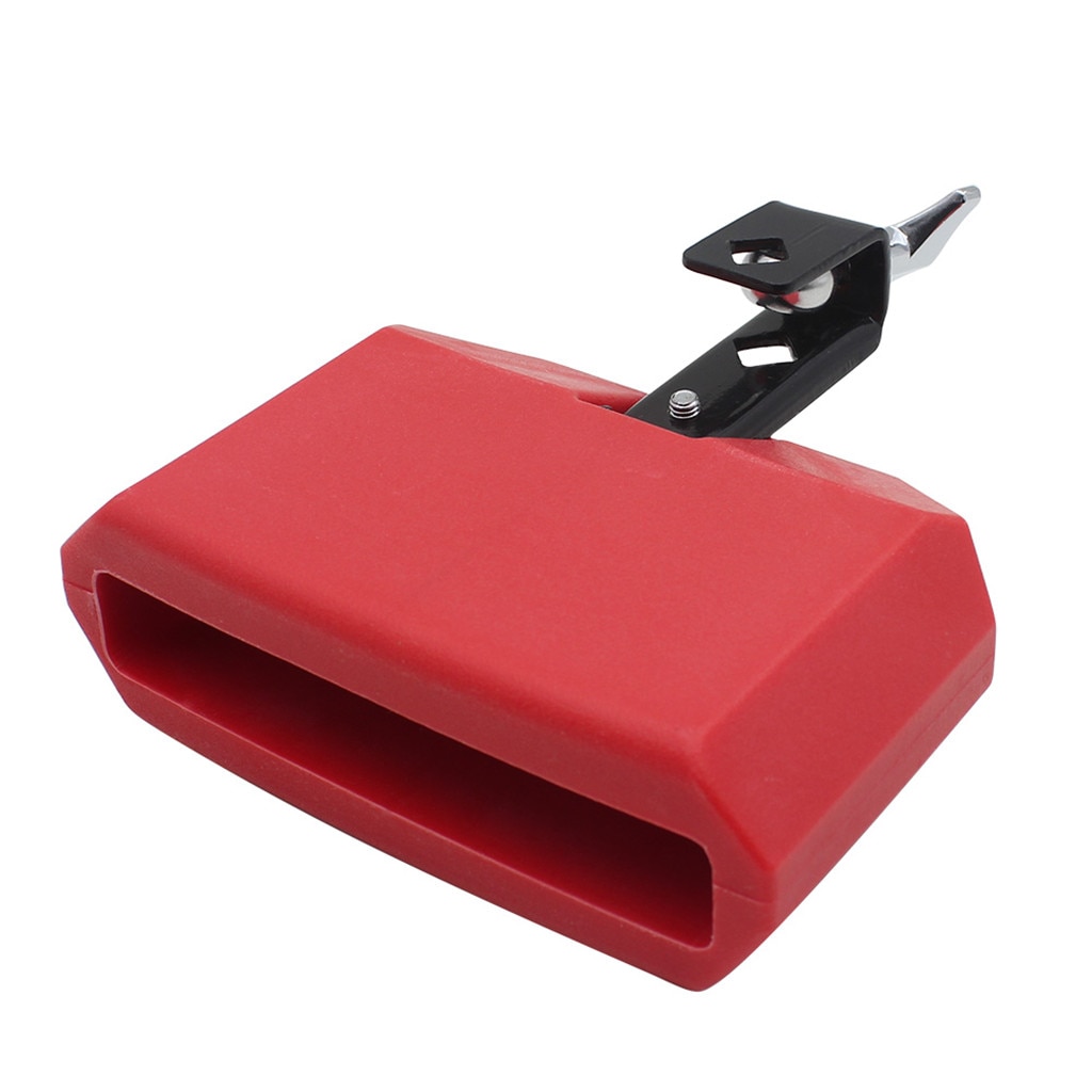 Low Pitched Durable Plastic Cow Bell Percussion Instruments Red