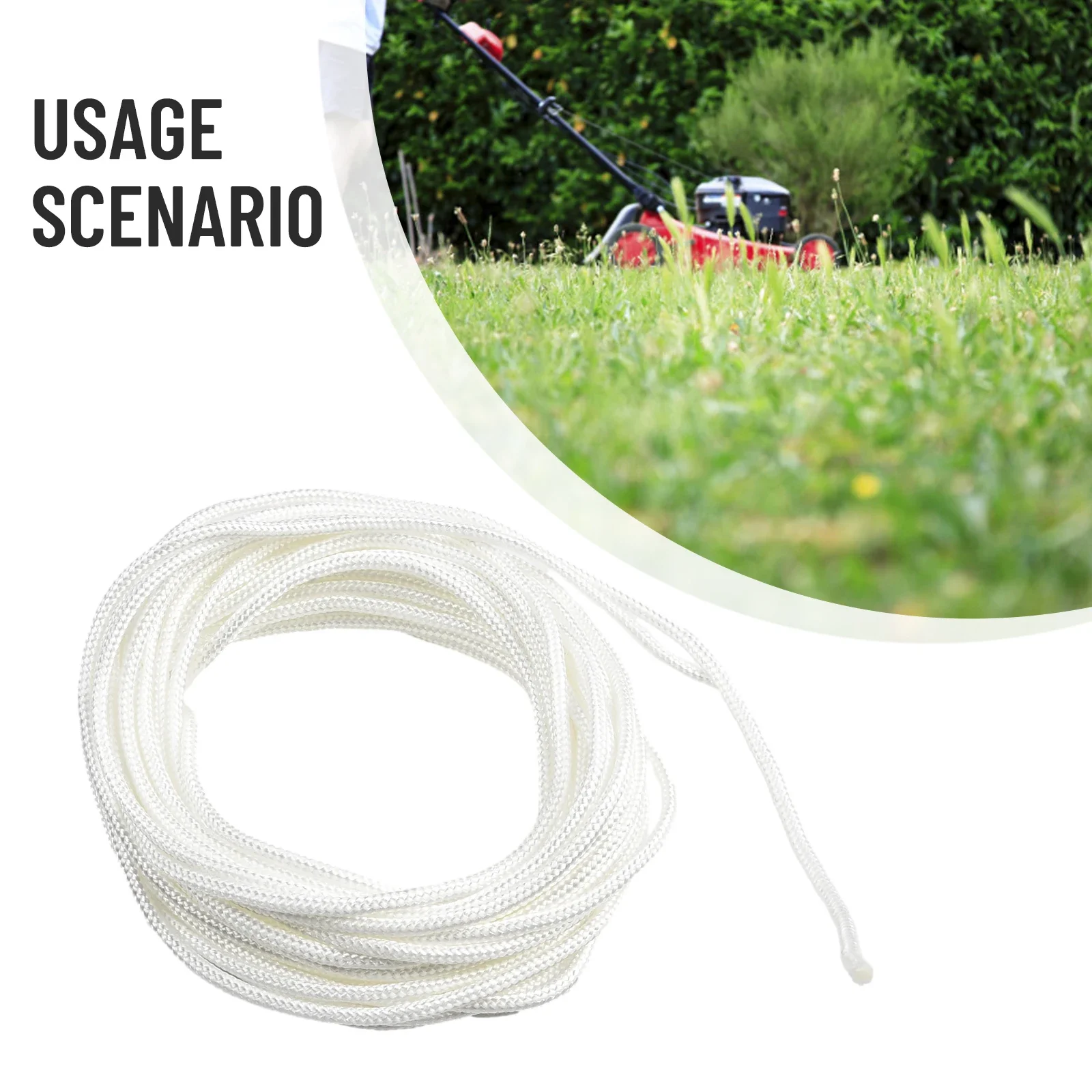 Nylon Starter Pull Cord Recoil Rope Replacement For Lawnmower Chainsaw Strimmer Hedge Trimmers 2.5mm 3mm 3.5mm 4mm