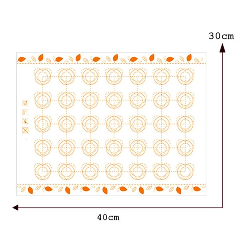 Makronen Backen Matten Polsterung Zucker Nicht-Stock Liner Pad Multi-funktion Makronen Platin Silikon matt: D
