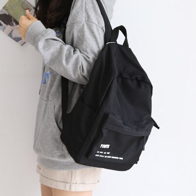 Sac à dos oxford simple pour adolescentes, femmes, collégiennes, étudiants, sacs à livres utiles, loisirs, voyage, hommes: Lettres m