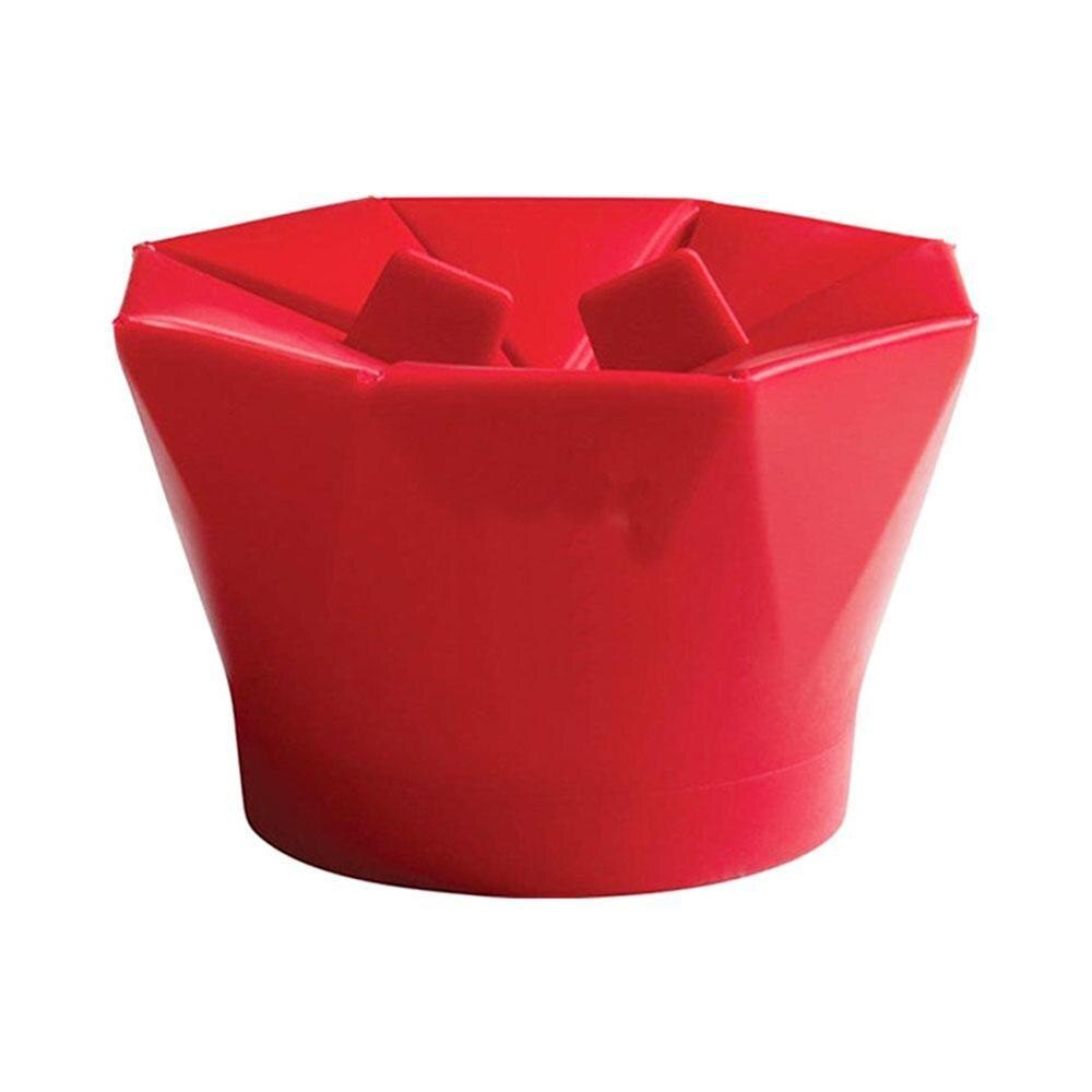 Popcorn Popper Maker Kom Diy Siliconen Magnetron Maker Vouw Emmer Tool Groen Keuken Rood Popcorn: RED