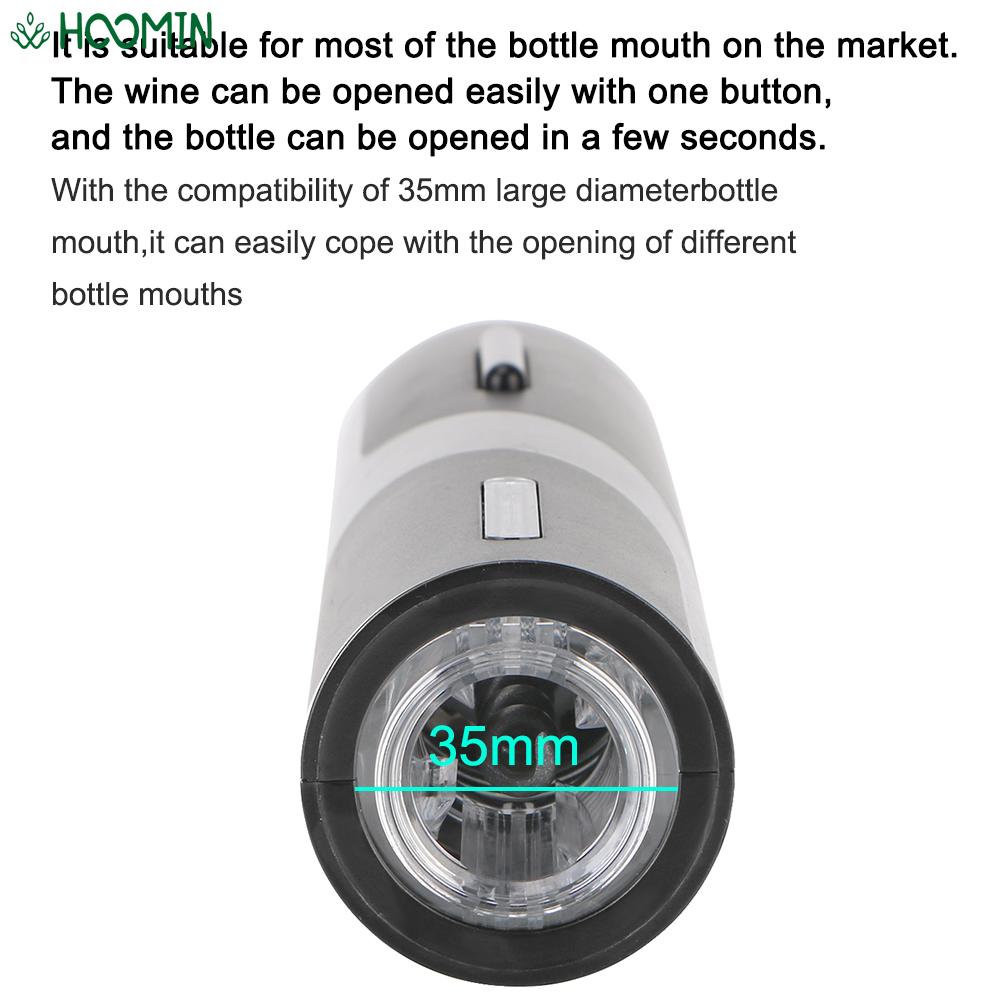 Automatic Corkscrew Jar Opener Battery Electric Wine Bottle Opener for Red Wine Foil Cutter Set Kitchen Tool Can Opener