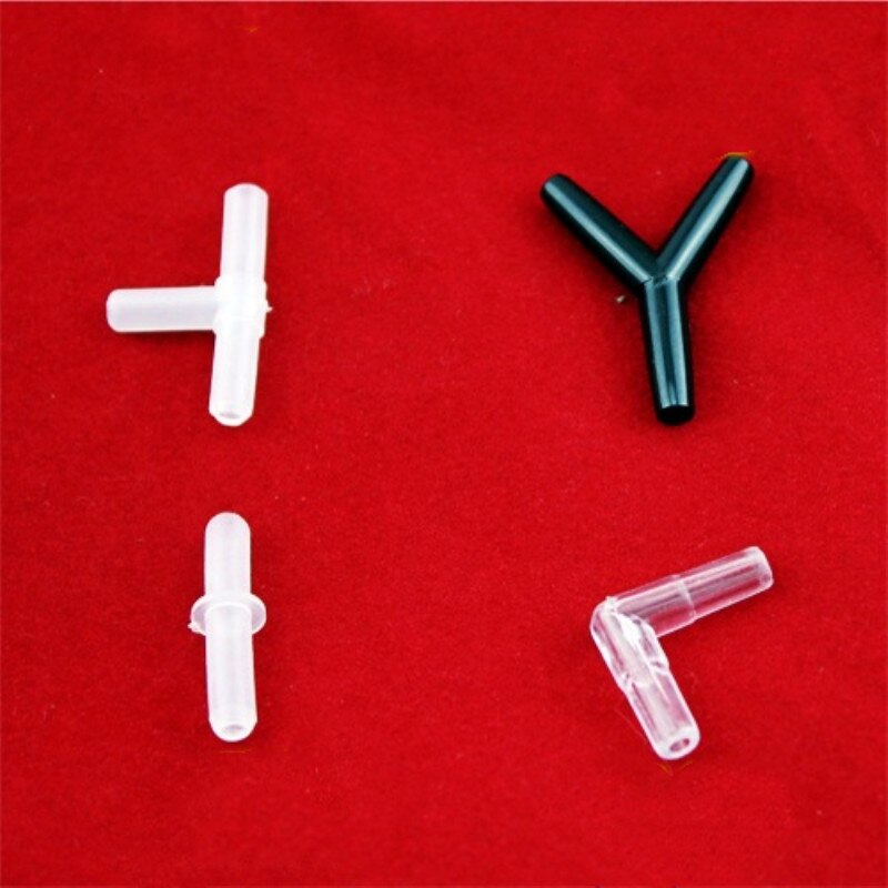 10pcs/lot Aquarium Accessories Fish Tank Air Pipe Tube Tee Air Valves Check Reflux Valve Switch Tap 4mm Diameter Hose Trachea