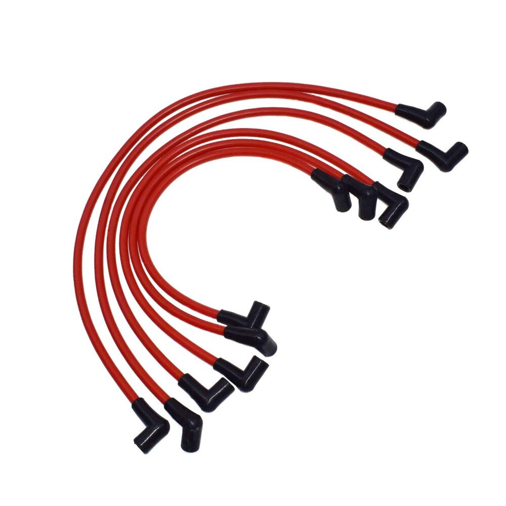 Ensemble de câble de bougie d'allumage rouge de 10.2mm pour CHEVY Chevrolet Camaro Pontiac Firebird V6 3.8L 1995 1996 1997 1998 1999