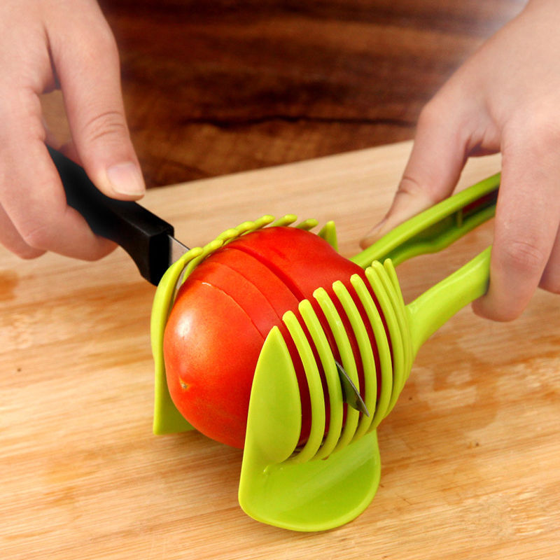 Plastic Aardappel Snijmachine Tomaat Cutter Tool Shreadders Citroen Snijden Houder Koken Gereedschap Keuken Accessoires