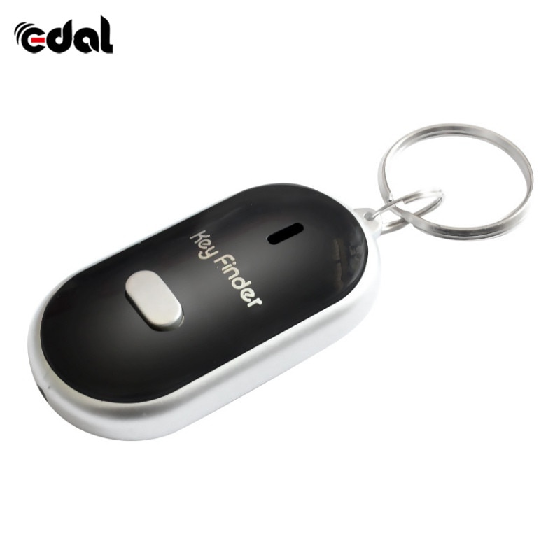 EDAL Smart Finder key Whistle Sensors Sound Keychain LED With Whistle Claps Finder Locator Find Lost Keychain finder
